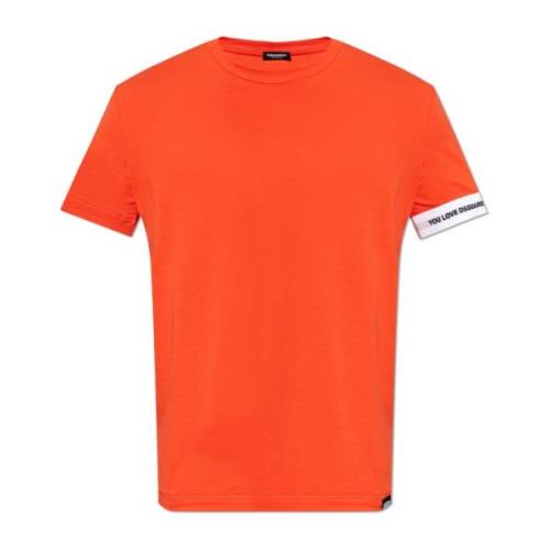 T-shirt uit de ondergoedcollectie Dsquared2 , Orange , Heren