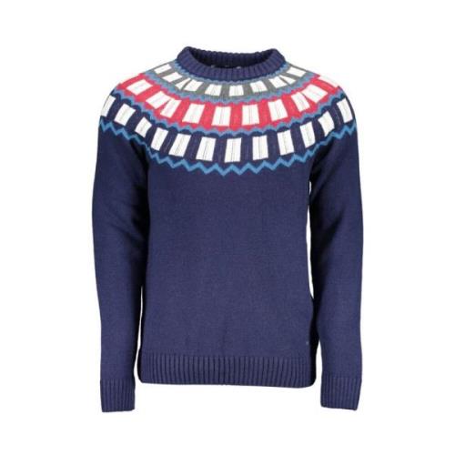 Stijlvolle Pullover met Ronde Hals en Contrasterende Details Gant , Bl...