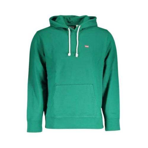 Groen Hoodie met Katoenen Logo Levi's , Green , Heren