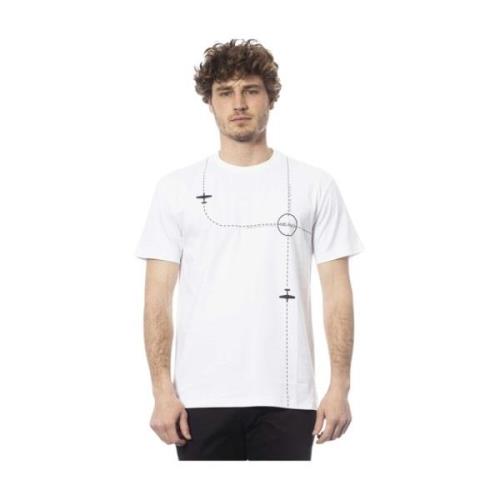 Korte Mouw Ronde Hals T-Shirt Trussardi , White , Heren