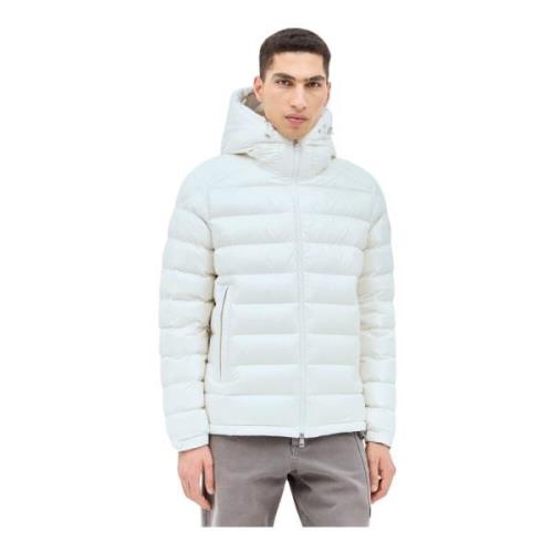 Chique donsjack met capuchon Moncler , White , Heren