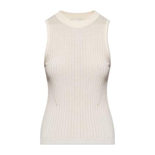 Ribbed Top Anna Birgitte Herskind , Beige , Dames