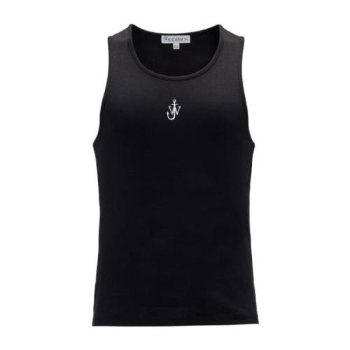 Zwarte Anker Tanktop JW Anderson , Black , Heren