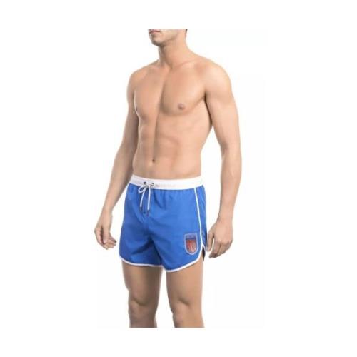 Chique Maritieme Bliss Heren Zwembroek Bikkembergs , Blue , Heren