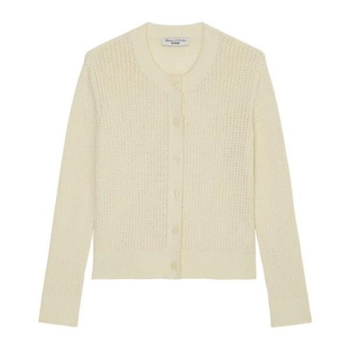 Cardigan regular Marc O'Polo , White , Dames