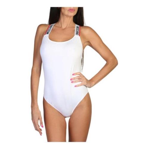 Katoenen Bodysuits Collectie Lente/Zomer Vrouwen Moschino , White , Da...