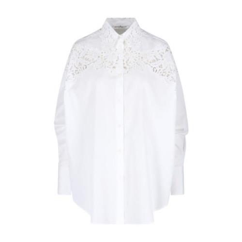 Casual Shirt met Uniek Ontwerp Ermanno Scervino , White , Dames