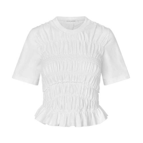 Witte Top met Uniek Ontwerp Cecilie Bahnsen , White , Dames