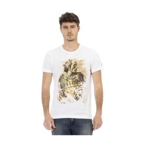 Action T-shirt met ronde hals Trussardi , White , Heren