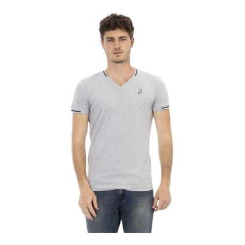 Action V-hals Tee Zomercollectie Trussardi , Gray , Heren