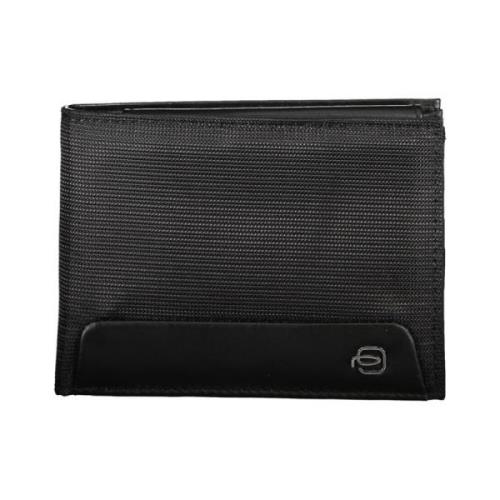 Verfijnde Bi-Fold Portemonnee Piquadro , Black , Unisex