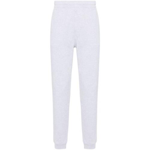 Fox Head Sportieve Broek Grijs Maison Kitsuné , Gray , Heren