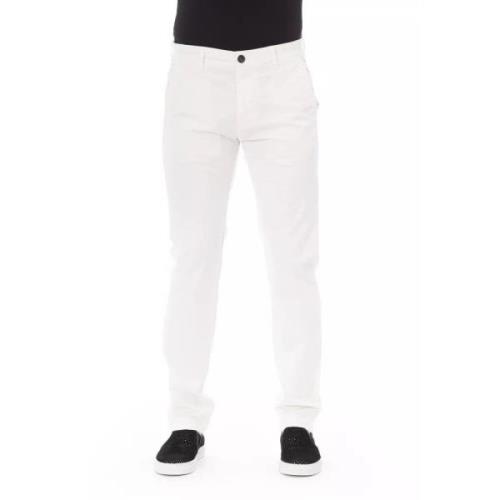 Elegante witte Chino broek Baldinini , White , Heren