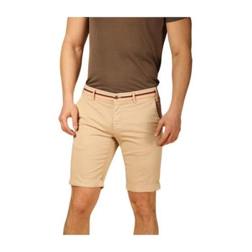 Slim Stretch Chino Bermuda Shorts Mason's , Beige , Heren