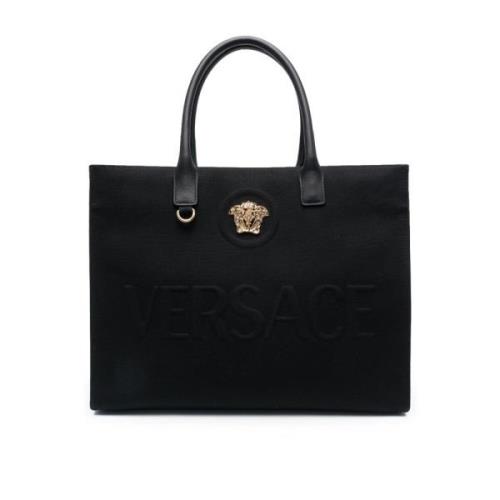 Zwarte Tote Tas La Medusa Versace , Black , Dames