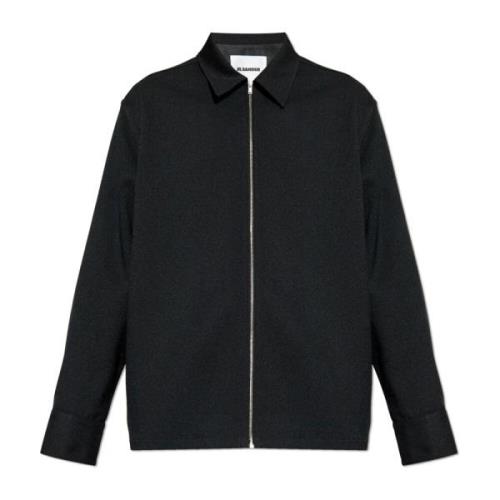 Overhemd met kraag Jil Sander , Black , Heren