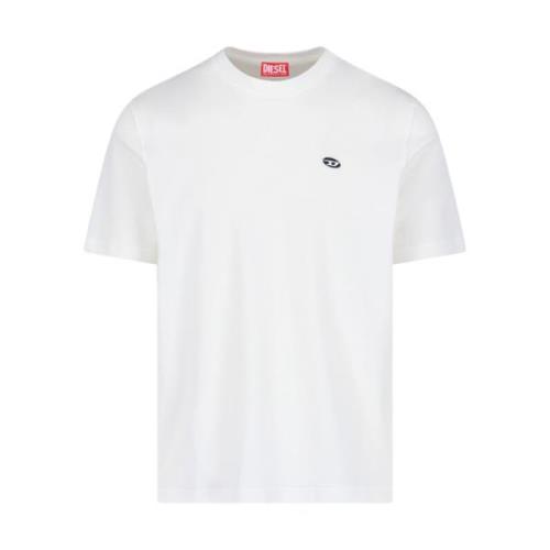 Witte T-shirts en Polos Diesel , White , Heren