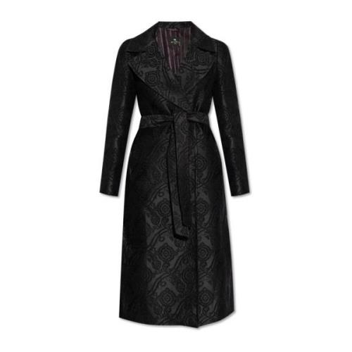 Gestreepte jas Etro , Black , Dames