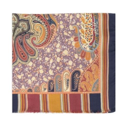 Grafische Print Multicolor Sjaal Etro , Multicolor , Dames