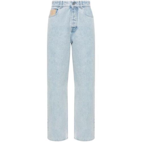 Heldere Blauwe Comfort Fit Denim Jeans Drole de Monsieur , Blue , Here...