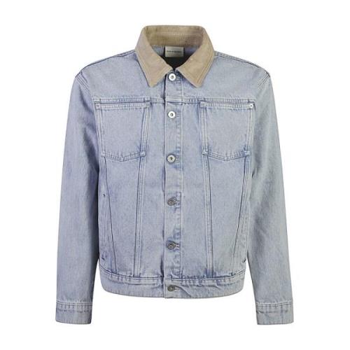 Heldere Blauwe Denim Jas Drole de Monsieur , Blue , Heren