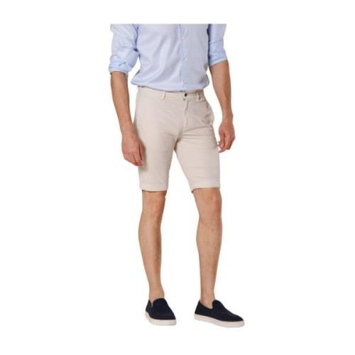 London Heren Chino Bermuda Shorts Mason's , Beige , Heren