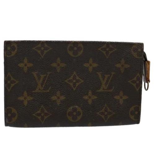 Pre-owned Canvas pouches Louis Vuitton Vintage , Brown , Dames