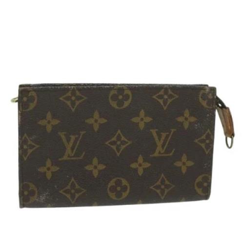 Pre-owned Canvas pouches Louis Vuitton Vintage , Brown , Dames