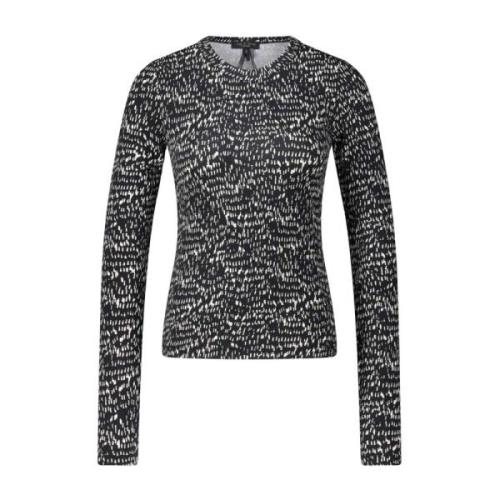 Gevlekte Longsleeve Rag & Bone , Black , Dames