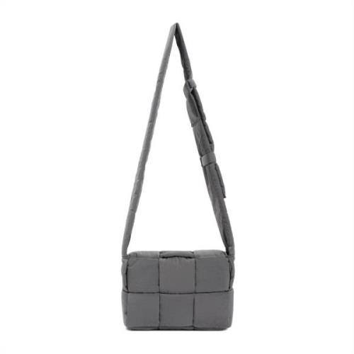 Kleine Tech Cassette Schoudertas Bottega Veneta , Gray , Heren