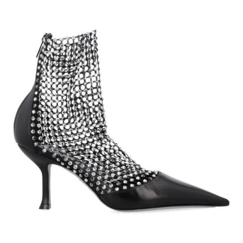 Kristal Mesh Stiletto Hak Schoenen René Caovilla , Black , Dames