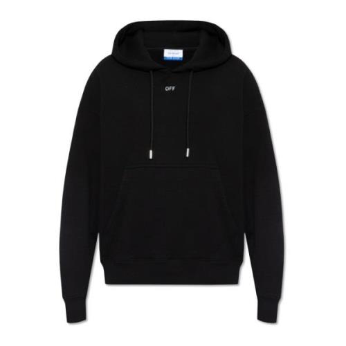 Hoodie met logo Off White , Black , Heren