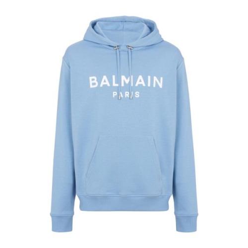 Paris hoodie Balmain , Blue , Heren