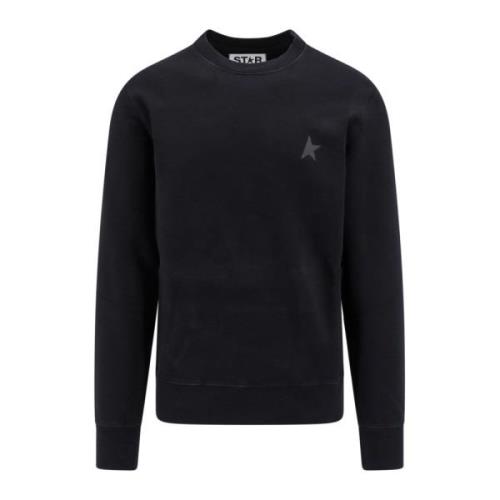 Zwarte Crew-neck Sweatshirt Aw24 Golden Goose , Black , Heren