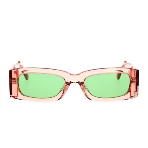 Urban Style Zonnebril met Groene Lenzen Gcds , Pink , Unisex