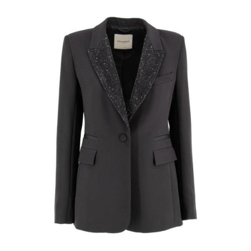 Rhinestone Blazer Ermanno Scervino , Black , Dames