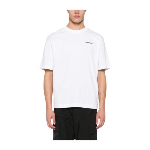 Witte T-shirts & Polos voor Mannen Off White , White , Heren