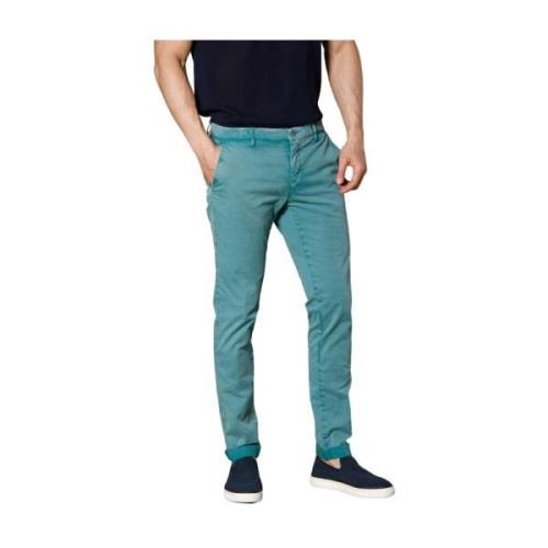 Essentiële heren chino broek in mintgroen Mason's , Green , Heren