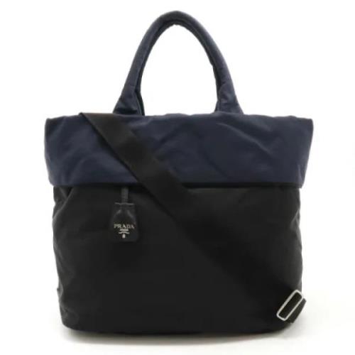 Pre-owned Nylon shoulder-bags Prada Vintage , Blue , Dames