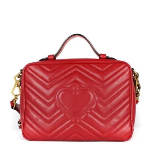 Pre-owned Leather totes Gucci Vintage , Red , Dames