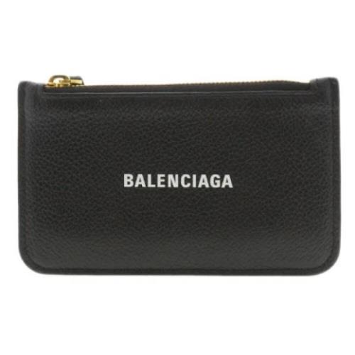 Pre-owned Leather wallets Balenciaga Vintage , Black , Dames