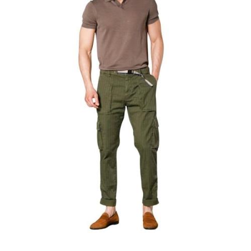 Groene Cargo Broek Katoen Resca 3D Mason's , Green , Heren