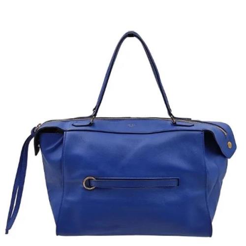 Pre-owned Leather totes Celine Vintage , Blue , Dames