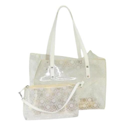 Pre-owned Fabric totes Salvatore Ferragamo Pre-owned , White , Dames