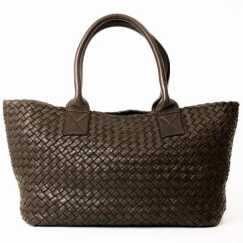 Pre-owned Leather totes Bottega Veneta Vintage , Brown , Dames