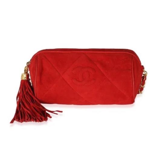 Pre-owned Leather chanel-bags Chanel Vintage , Red , Dames