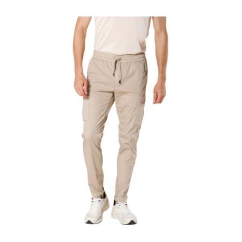 Cargo Broek Wortel Pasvorm Katoen Nylon Mason's , Beige , Heren