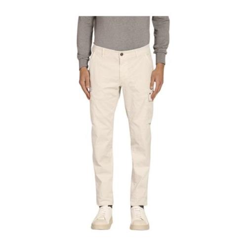 Extra Slim Fit Cargo Broek Mason's , White , Heren