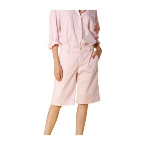 Straight Chino Bermuda Shorts in Lila Mason's , Pink , Dames