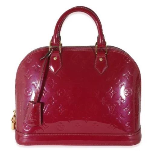 Pre-owned Leather handbags Louis Vuitton Vintage , Red , Dames